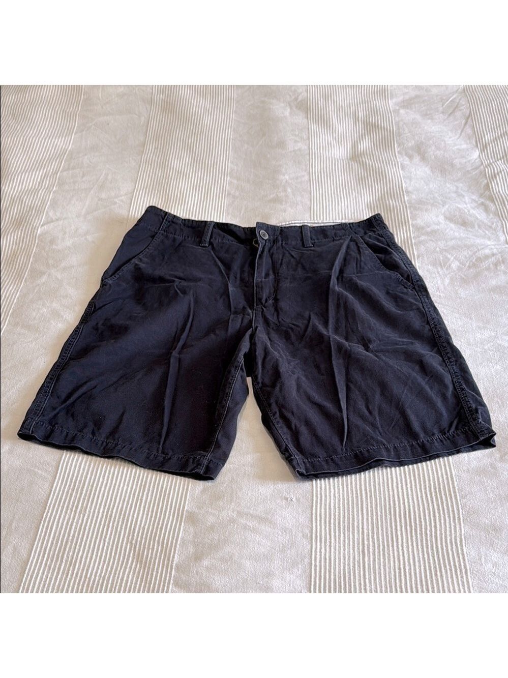 American Eagle Outfitters Black Flat Front Longboard Shorts Size 36